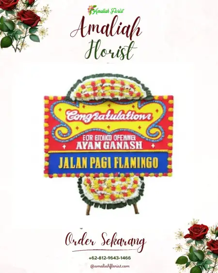 Sewa Papan Bunga Aula H Fuad Bojonggede